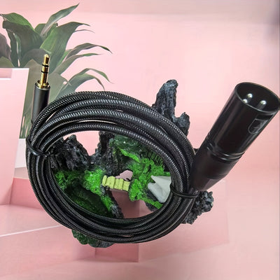 Cable integrado de micrófono masculino a XLR de 3,5 mm, XLR a 3,5 mm (1/8 pulgadas), adecuado para tabletas, portátiles, micrófonos, amplificadores y tableros de audio.