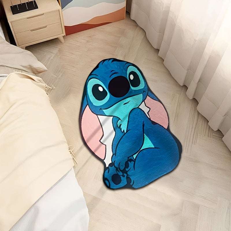 Alfombra decorativa de Stitch antideslizante, para dormitorio, sala, baño y cuarto de juegos, solo lavado a mano, regalo para Pascua y Halloween
