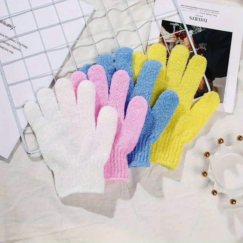 5-Pack Exfoliantes Manoplas de Ducha, Manoplas de Exfoliación Corporal de Doble Cara, Manoplas de Toalla de Baño de Masaje de Spa, Exfoliante Corporal para Accesorios de Baño