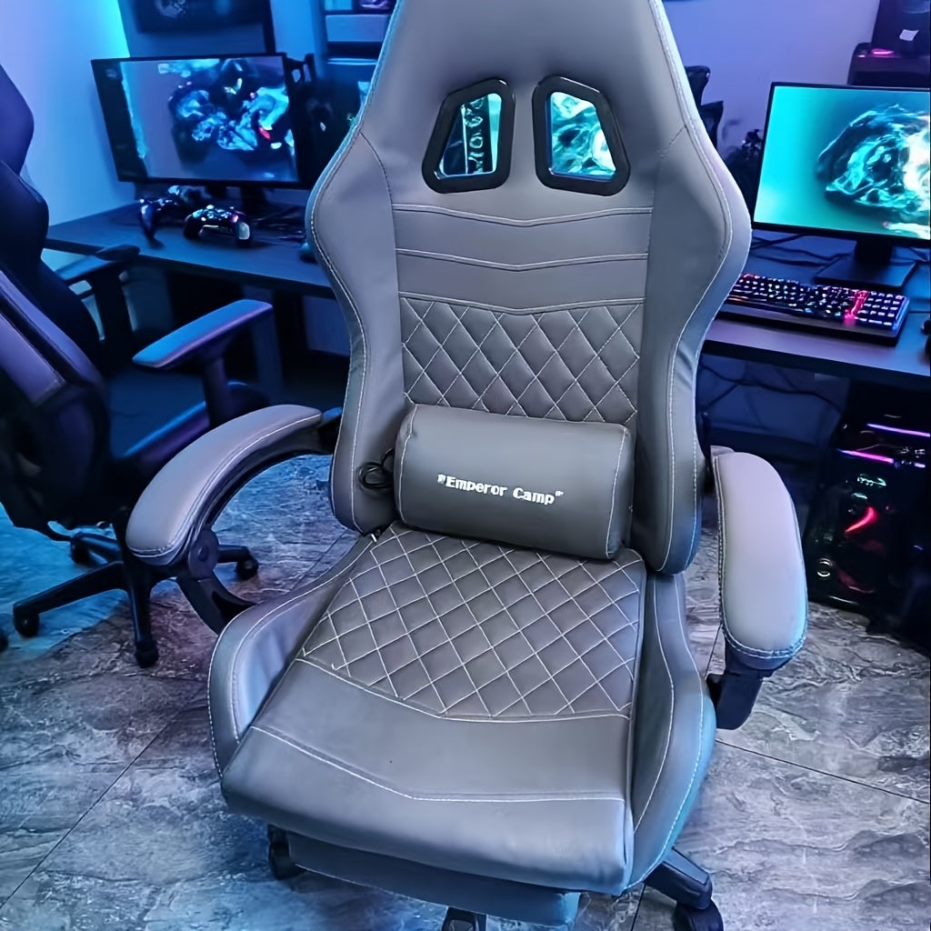 Una silla ergonómica práctica, duradera y única para gaming con rotación de 360°, ideal para oficinas en casa o juegos. Fácil montaje y base metálica estable que ofrece comodidad durante largas sesiones