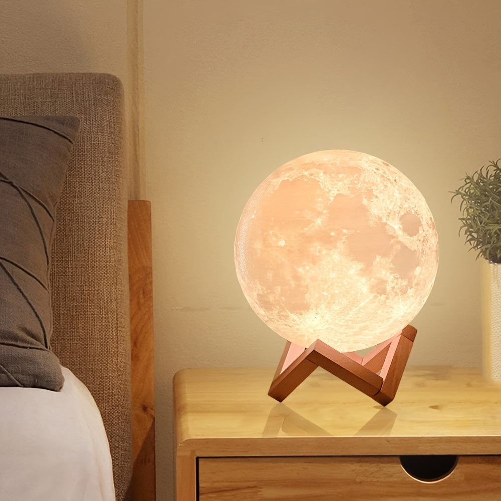 PINOCO Lámpara de Mesa Inteligente con Control Remoto - 128 Cambios de Color, Función de Temporizador y Toque, Batería Recargable, Acabado Metálico Moderno para Dormitorio o Estudio - Regalo Romántico para Aniversario, Cumpleaños u Ocasiones Especiales