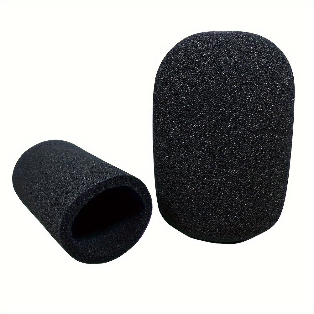 2 piezas de parabrisas de micrófono para Shure SM7B, cubierta de espuma de conector XLR, filtro antipop de reducción de ruido, accesorios de micrófono, negro, sin batería requerida para Shure SM7B