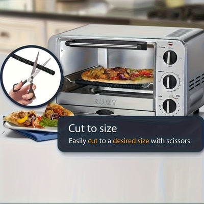 3 piezas de protector de rejilla de horno, protectores de rejilla de horno de silicona resistente al calor para restaurantes, tiras de aislamiento de horno embalables, tapa de rejilla de horno de 14 pulgadas de largo de grado alimenticio para prevenir qu