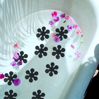 10 Uds pegatinas antideslizantes para bañera, pegatinas antideslizantes en forma de flor para baño, bañera, ducha, suelo, escaleras