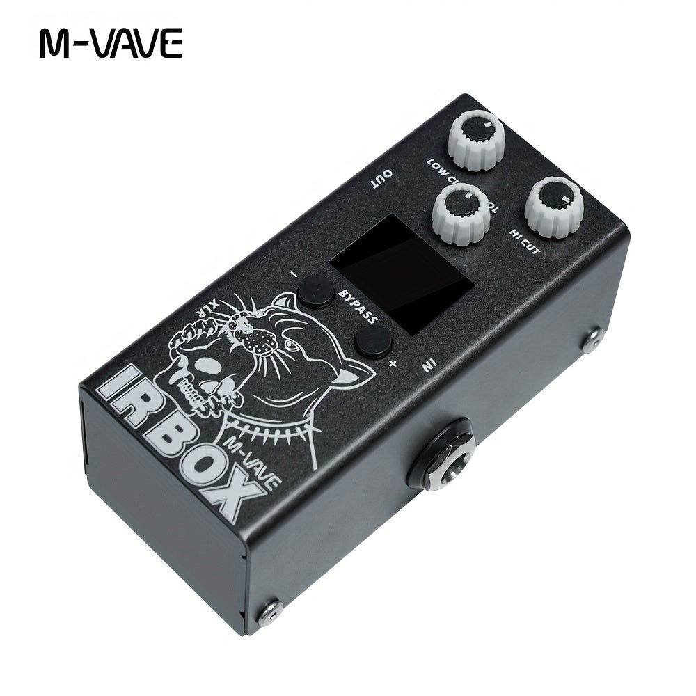 M-VAVE IR-BOX Guitarra Bajo Multi-Efectos 32 Opciones de Preset Disponibles Configuración de Aplicación de Teléfono, EQ de 9 Segmentos, como Efector de EQ Individual, Efecto de Guitarra