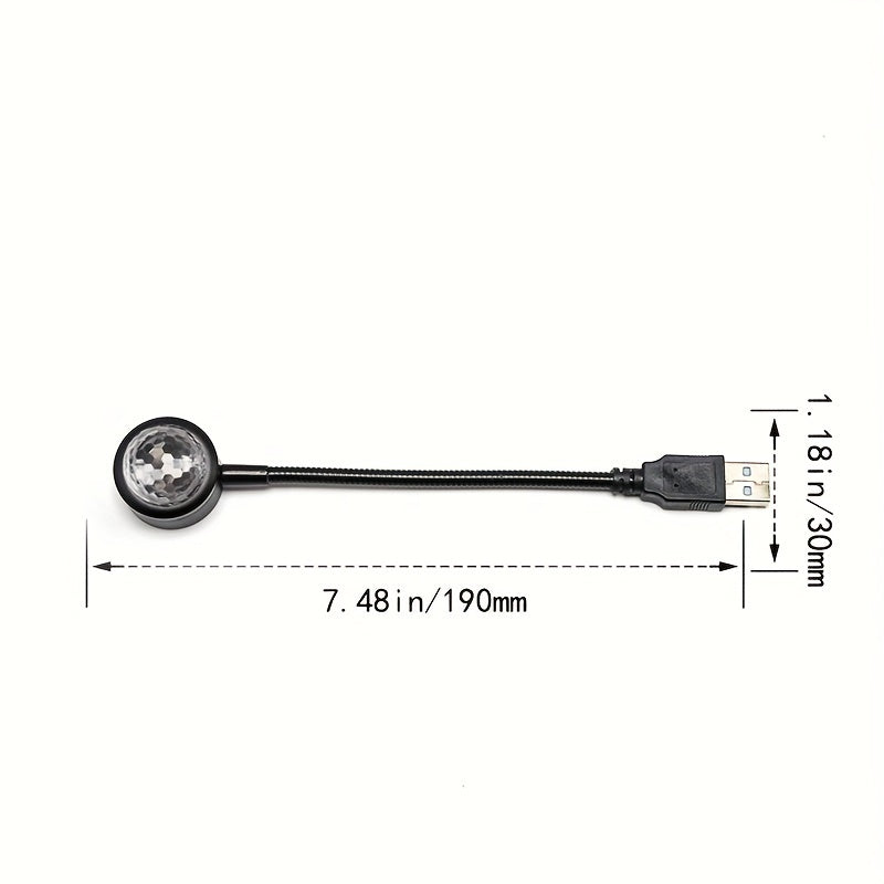 Luz de techo de coche USB, lámpara de atmósfera interior de coche LED con cambio de color y sincronización de música, controlada por botones, no impermeable, iluminación decorativa para techos de vehículos, decoraciones de coche, perfecta para decorar ha