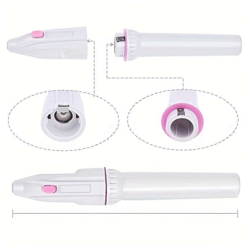 Juego Profesional de Taladro para Uñas 5 en 1 con 5 Cabezales de Molienda, Kit de Manicura para Uñas Suaves y Brillantes