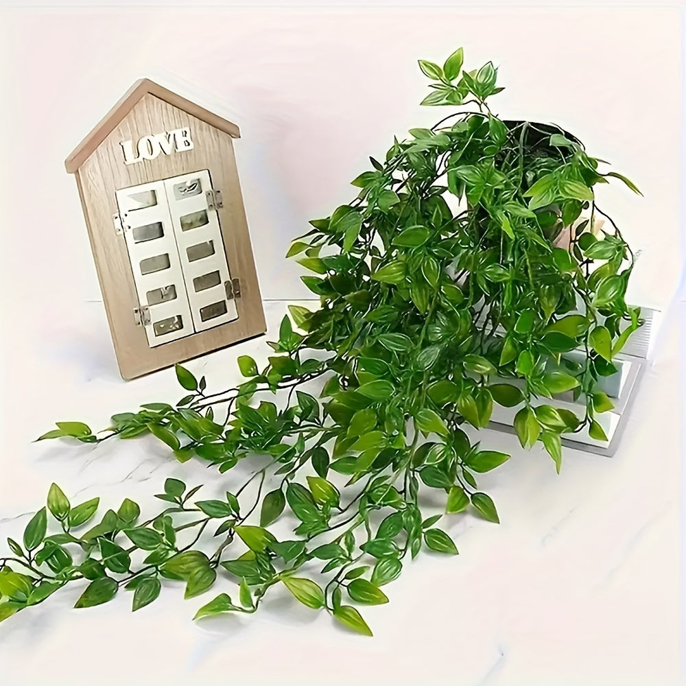 2 piezas de plantas simuladas, plantas verdes colgantes tipo mandala, ideales para decorar el baño, la sala de estar y el hogar, así como para bodas y cumpleaños, decoración para el jardín, escritorio y estantería, decoración interior y exterior para pri