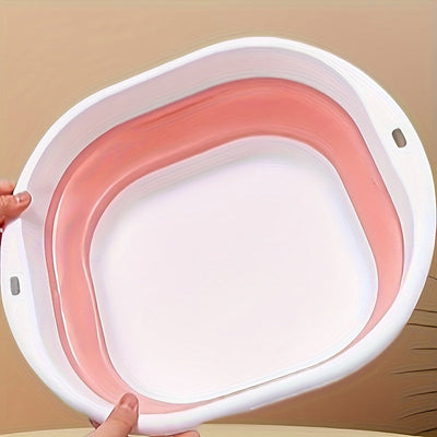 1 pieza de bañera de pies plegable portátil de silicona, ideal para el hogar, el dormitorio, los viajes - Perfecta para el spa de pies, lavado de manos, cuidado de uñas | Duradera y fácil de limpiar, cuidado de pies para viajes | Diseño compacto | Bañera