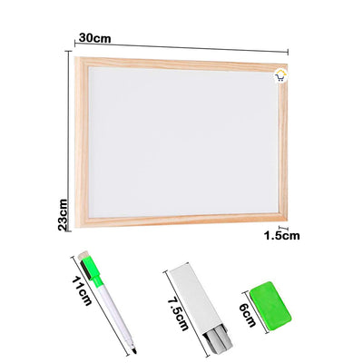 Tablero Doble Cara Didáctico Multiusos Pequeño Marcador Tiza GM1903