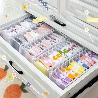 Organizador de clóset, separador de ropa interior y calcetines, con gran capacidad, multifuncional, ideal para almacenar sostenes, corbatas y más
