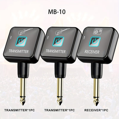 Transmisor Receptor sin varillas para Guitarra Recargable con 4 Canales de Señal para Instrumentos Eléctricos y Bajo