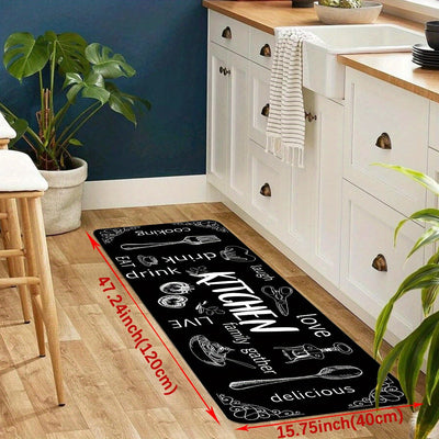 1pc Alfombra Antifatiga para Cocina, Alfombra Acolchada Antideslizante Gruesa, Tapete Corredor, Alfombrillas de Confort para Estar de Pie Resistentes, Alfombra para Pasillo y Lavandería