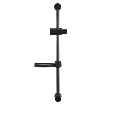Riel de Ducha Ajustable de Acero Inoxidable con Soporte para Cabezal de Ducha Manual - Barra Deslizante de Baño de 600mm, Diseño Montado en la Pared para Configuraciones Flexibles de Altura, Acabado Metálico , Organización del Duche | Ducha Montada en la