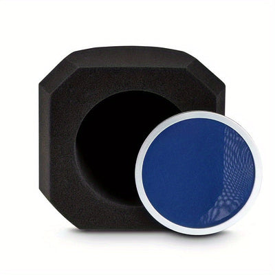 Micrófono de alta calidad acústica con pantalla de viento, filtro de pop incorporado, diseño de bola para reducción de ruido, material de espuma absorbente de sonido, sellado de cinco lados para reducción intensa de ruido, adecuado para estudios de graba