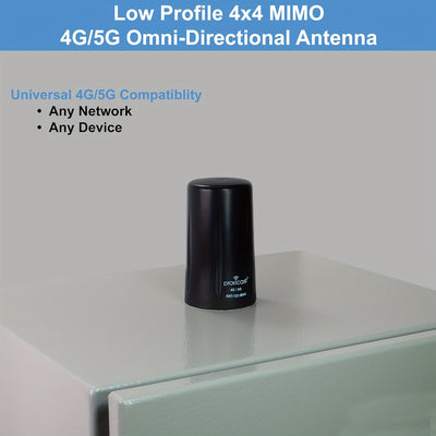 Antena MIMO 2x2 para 5G/ 4G/ LTE, para uso al aire libre, compatible con Verizon, AT&T, T-Mobile y Sprint. Ideal para ruteadores 4G LTE, puertas de enlace, módems celulares y cámaras de senderismo. Incluye cable coaxial de 10 pies, montaje en pared y con