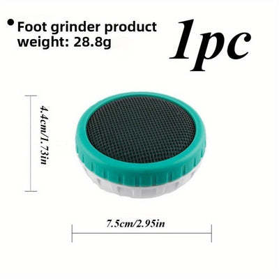 1 pieza, herramienta portátil para pulir y eliminar el pie - Esponja de dermabrasión sin alcohol con mango ergonómico, no necesita batería para pedicura, manicura, uso en casa - Fomenta una presión saludable y formación, accesorio para pedicura, herramie