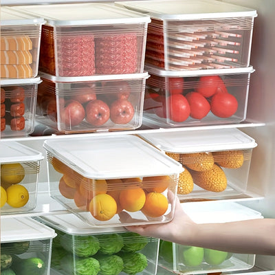 12 Piezas de Bento Box 1200ml, Material PP, Recipiente Hermético Reutilizable para Alimentos Multiusos - Carne, Frutas, Verduras, Organizador de Cocina y Despensa, Apto para Microondas, Contenedores para Viaje y Conservación Fresca