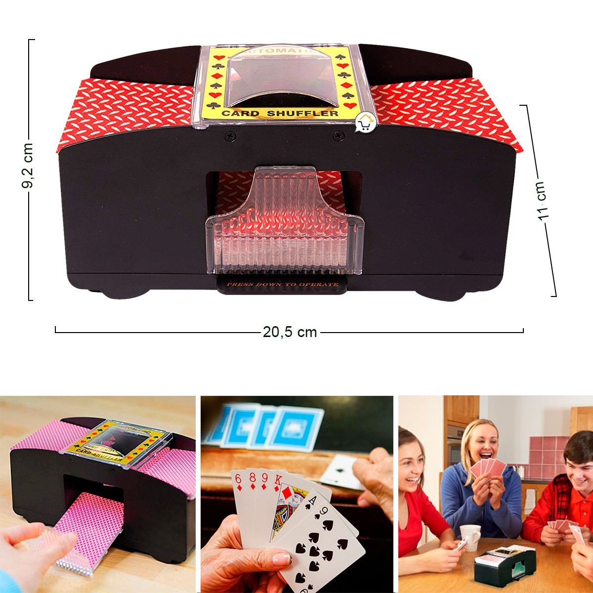 Barajador Cartas Automático Baraja Poker Mezclador PK-05