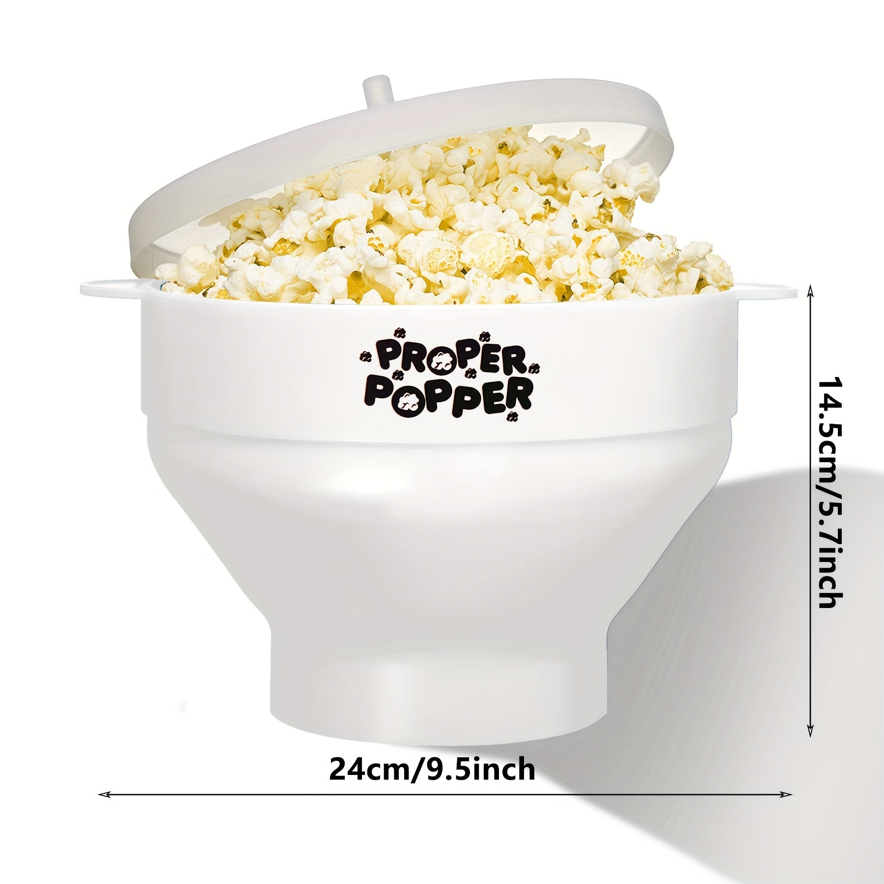 1pc Fabricante de Palomitas de Maíz Original Proper Popper para Microondas - Sin BPA, Apto para Lavavajillas, Diseño Plegable, Capacidad Grande de 3L para la Familia, Opciones Multicolor, Gadget de Cocina, Producto Fácil de Usar, Hacedor de Palomitas de