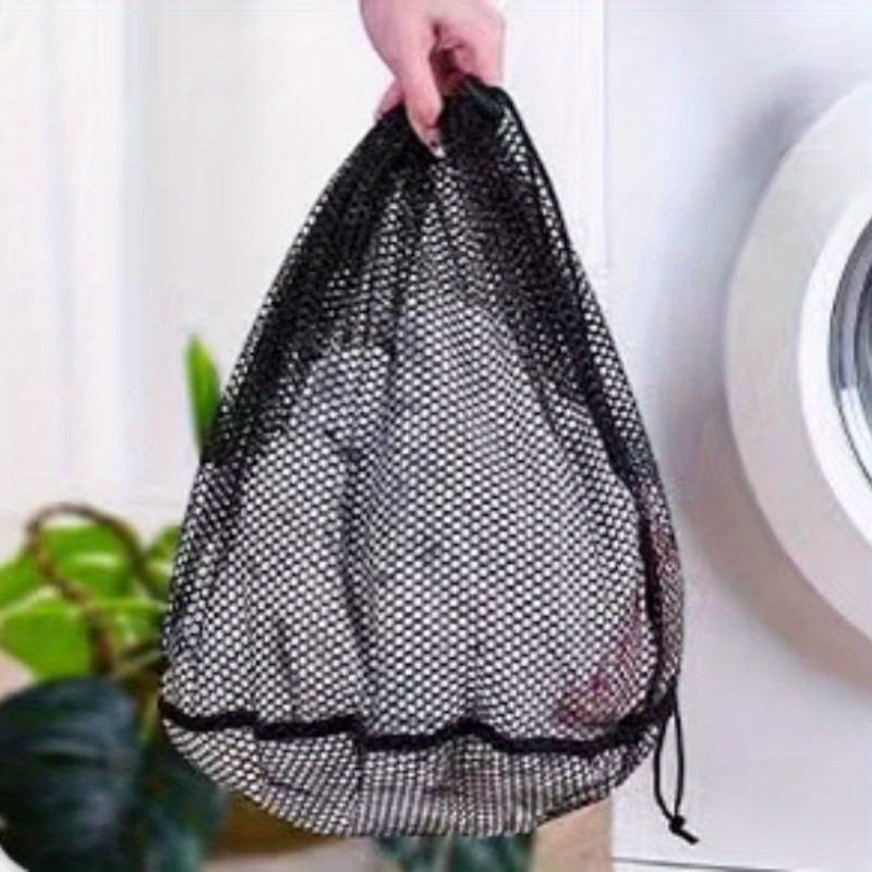 Bolsa De Lavandería De 1 Pieza, Bolsa De Lavandería De Malla Negra, Bolsa De Lavado Especial Para Lavadora
