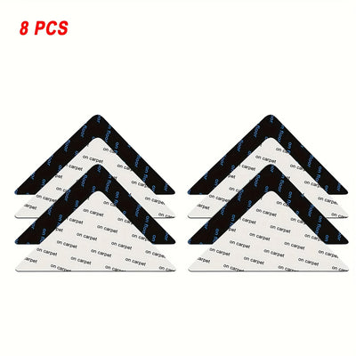 4/8/16/24/40pcs Sujetadores de Alfombras para Suelos de Madera Dura y Azulejos, Sujetadores Antideslizantes para Alfombras de Área, Cinta Adhesiva Reutilizable y Lavable para Alfombras de Área, Sujetadores de Alfombras Adhesivos de Doble Cara, Mantienen