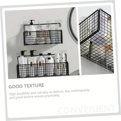 Organizador de Rejilla Grande en Acero al Carbono Fácil de Instalar - Ideal para Cocina y Baño, Sin Necesidad de Taladrar