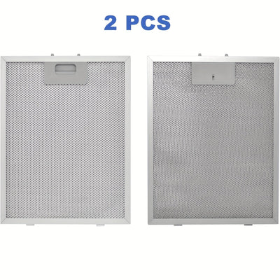 2 Piezas de Filtros para Campana Extractora Resistentes - Compatibles con la mayoría de cocinas, hornos y campanas extractoras - Antigrasa y Antiolor, Instalación Fácil sin Herramientas Necesarias - Para Cocinas Residenciales/Comerciales, Mejora de Venti