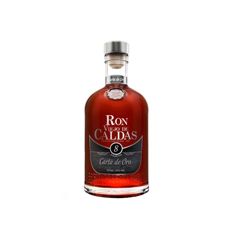 RON VIEJO DE CALDAS 375ML 8 ANOS CARTA