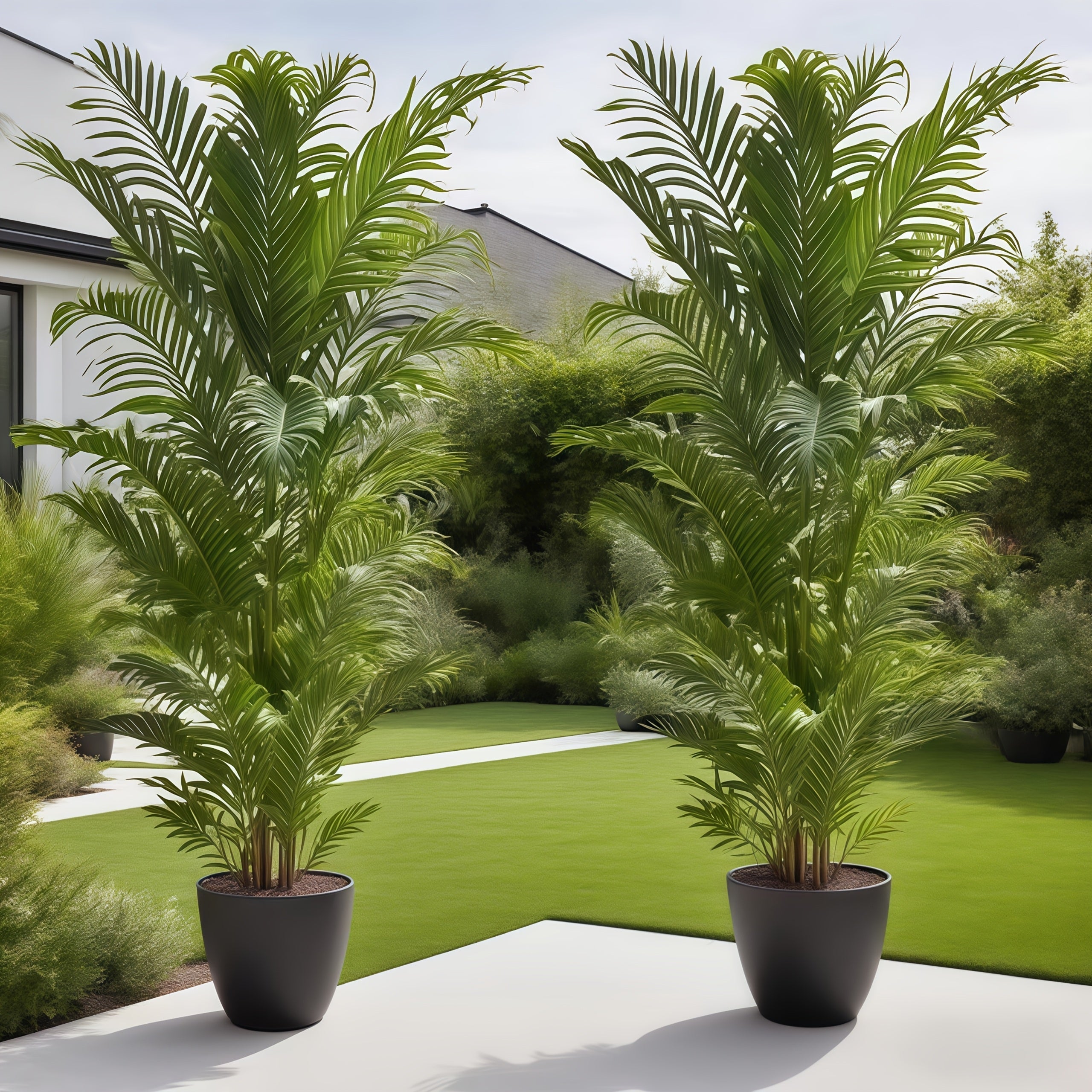 Conjunto de Plantas Artificiales Minimalistas de Alta Gama con Textura Realista en Hojas | Frescura Duradera Sin Mantenimiento | Decoración Elegante Inspirada para Salones, Hoteles y Clubes | Planta Perenne Todo el Año para Interior/Exterior | Calidad Pr