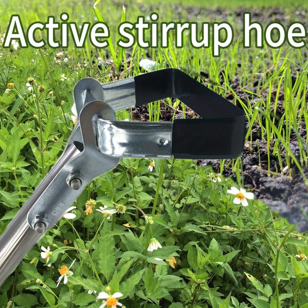 Cabeza de azada de jardín de metal duradera - Reemplazo de azada de hula de estribo para una eficiente eliminación de malezas y suelos, ideal para jardinería en casa, accesorio de azada de jardín | Azadón resistente | Cabeza de azada de metal