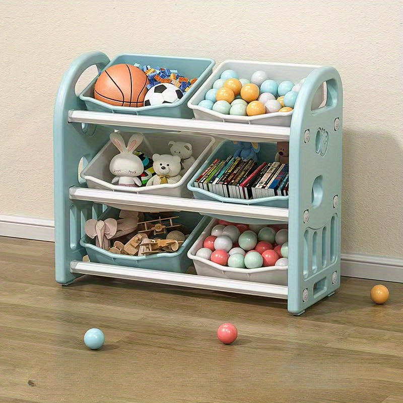 Disponible en dos colores - Estante de almacenamiento multi-compartimento - Organizador de plástico blanco para ropa, juguetes, libros y hogar - Diseño que ahorra espacio, sistema de organización de armarios de fácil montaje