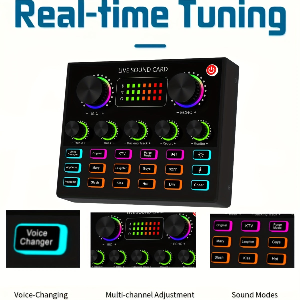 Kit de Podcasting Premium: Micrófono Condensador BM800, Tarjeta de Sonido V8 y Cambiador de Voz - Perfecto para Grabación de Alta Fidelidad, Canto, Streaming y Juegos, Paquete de Estudio Profesional, Audio Cristalino
