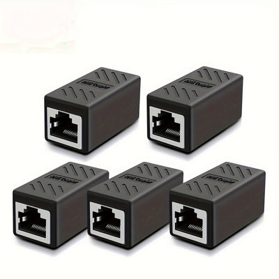 Conector Ethernet RJ45 de alta velocidad, 1/2/5/7 piezas, compatible con cables Cat7/Cat6E/Cat6/Cat5E/Cat5, macho a macho, ideal para PC, switch, router y consolas de videojuegos