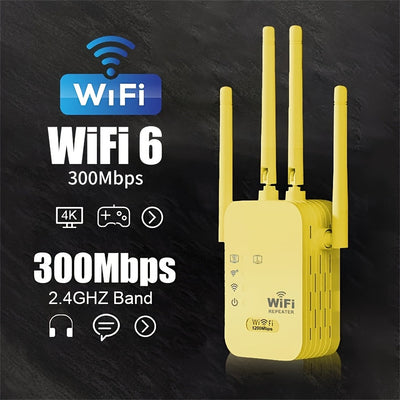 Extensor WiFi de 1200Mbps - Repetidor/Router sin varillas, Cobertura Hasta 10,000 Pies Cuadrados, Anti-Interferencias, Perfecto para Noches de Juegos Familiares y Celebraciones al Aire Libre - Enchufe Estadounidense, Regalo Ideal para Fiestas y Cumpleaño