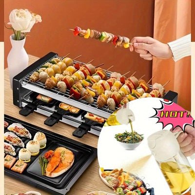 Botella de Aceite 2 en 1 con Rociador y Vertedor - Dispensador Portátil para Cocinar, Ensaladas y Hornear - Diseño Fácil de Limpiar - Ideal para Aceites de Oliva, Vegetales y Cocción - Perfecto para Hogares y Cocinas Profesionales