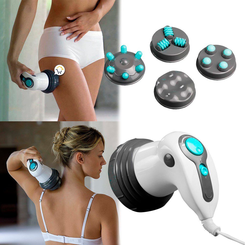 Masajeador Corporal 4 Cabezas Relax Tone Relaja Y Tonifica M240