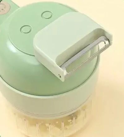 Picatodo Cortador Verduras Eléctrico Multifuncional 4 En 1