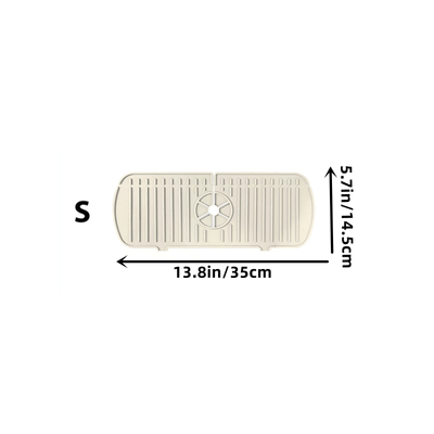 1 pza Alfombrilla de silicona para fregadero, protector contra salpicaduras, almohadilla de drenaje para fregadero de cocina para colocar detrás del grifo, alfombrilla para secar platos para encimera, baño, casero, tapete pequeño para grifo