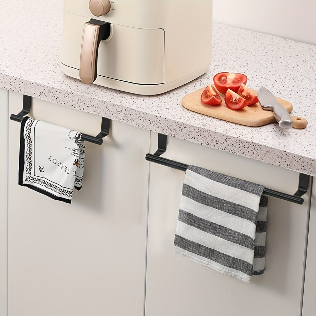 Toallero de Acero Inoxidable - Sin Taladro, Ganchos de Pared para Armario, Diseño Moderno, Duradero y Silencioso para Cocina y Baño, Requiere Electricidad, Electrodomésticos de Cocina, Electrodomésticos de Baño