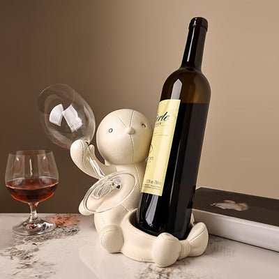 Estantería de Vino Chic Rabbit - Decoración Elegante para el Hogar en Sala de Estar, Cocina y Comedor - Regalo Perfecto para Inauguración de Casa