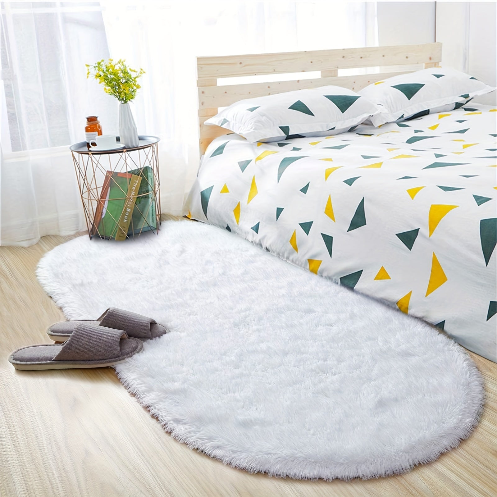 1pc, una alfombra suave y esponjosa para el salón, una alfombra de suelo peluda para el dormitorio, una alfombra decorativa para decoración del hogar, una alfombra no resbalosa de lujo lavable en máquina, decoración de interiores del hogar.