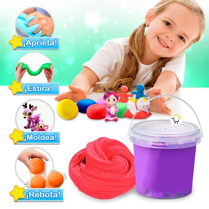 Plastilina Elástica Foamy 100g  Moldeable Flexible Manualidades RF PLS