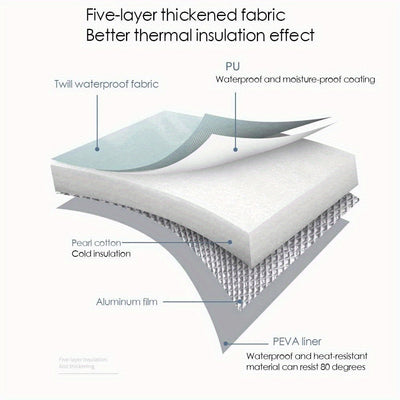 1pc Bañera Plegable para Pies Azul Claro con Asa - Portátil, Bañera de Spa de Gran Capacidad para Cuidado de Pies, Manos y Uñas, Ideal para Casa y Camping al Aire Libre, Bañera de Remojo para Pies