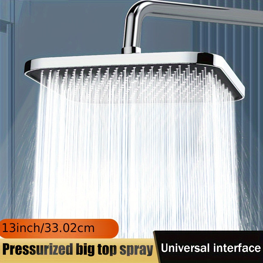 1 Pieza, Cabezal De Ducha De Alta Presión, Cabezal De Ducha Superior, Rociador De Ducha Grande, Cabezal De Ducha De Presión Única, Cabezal De Ducha De Loto Para Baño En Casa, Accesorios De Baño