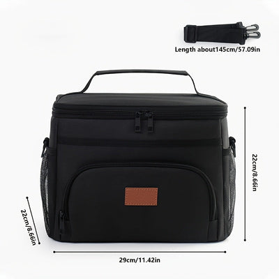Nevera Térmica para Almuerzo Aislada y Antifugas, Bolsa de Transporte para Picnic al Aire Libre con Capas Reforzadas, Ideal para Escuela o Viajes – Bolsa Térmica para Comida No Alimentaria