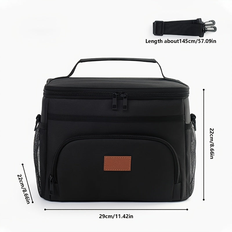 Nevera Térmica para Almuerzo Aislada y Antifugas, Bolsa de Transporte para Picnic al Aire Libre con Capas Reforzadas, Ideal para Escuela o Viajes – Bolsa Térmica para Comida No Alimentaria