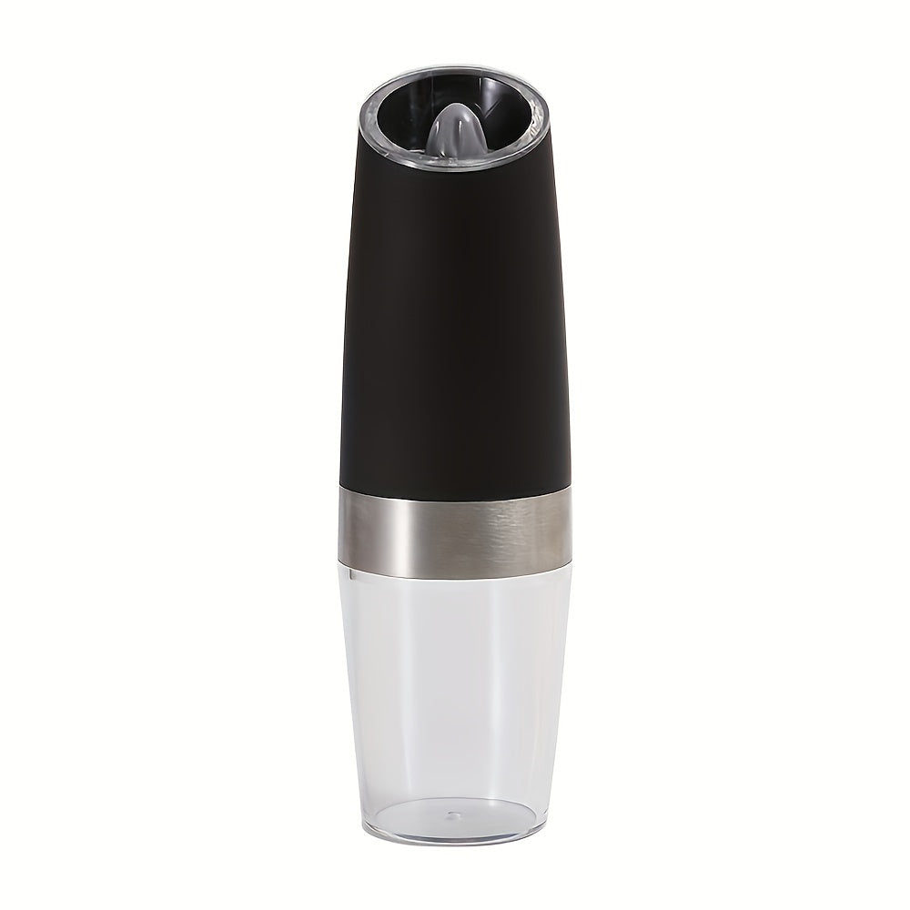 Juego De Molinillo De Sal Y Pimienta Eléctrico Por Gravedad De 1/2 Piezas, Grosor Ajustable, Alimentado Por Batería Con Luz LED, Operación Automática Con Una Mano