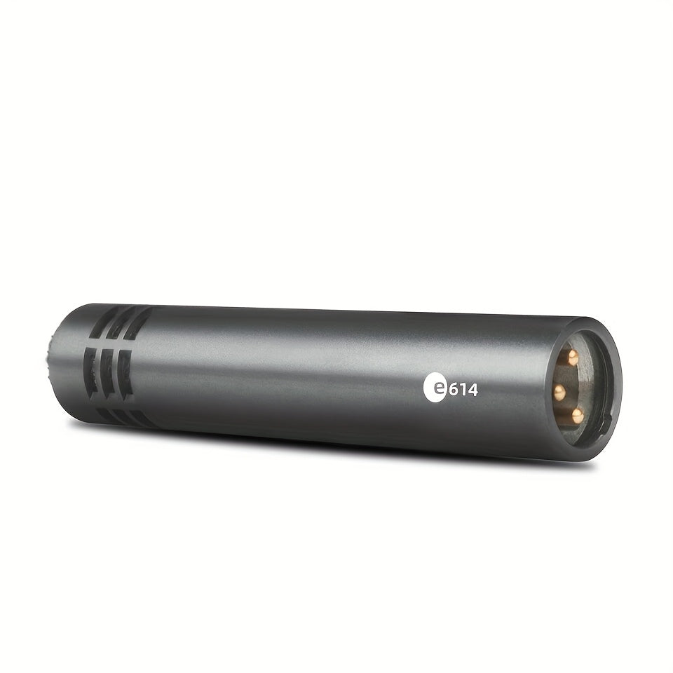 Microfono de Instrumento Condensador Profesional LexiNova™ E614 con Patrón Polar Cardióide, Conexión XLR y Diseño Compacto para Estudio en Casa y Grabación de Escenario, Grabación Vocal | Microfono Compacto | Transmisión de Audio Estable