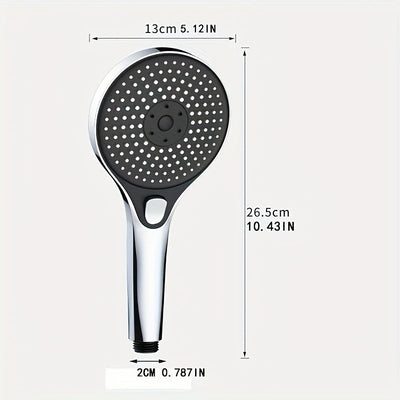 Cabezal de ducha de alta presión con panel grande electroplateado, cabezal de ducha presurizado, cabezal de ducha súper potente, cabezal de ducha tipo lluvia para baño
